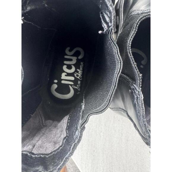Circus by Sam Edelman Black Platform Chelsea Boots Womens Sz 8 Streetwear Biker - Picture 4 of 5